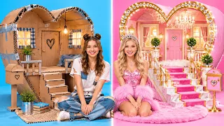 🏠✨ STANZA ECONOMICA VS STANZA DI LUSSO! Makeover Fai da Te Incredibile | di 123 GO!