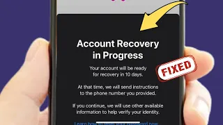 Account Recovery in Progress iPhone Apple ID 24 Hours 13 Days 2026