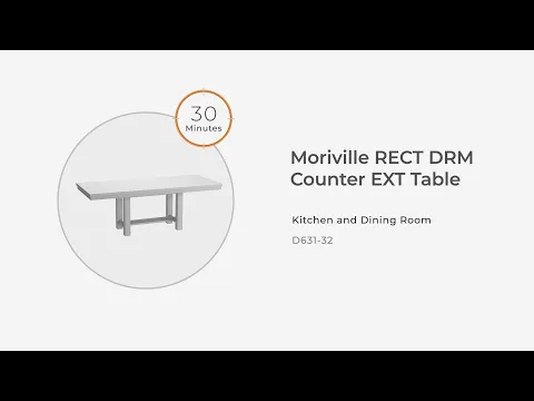 Moriville - Rectangular Dining Room Counter Extension Table - Grayish Brown