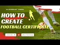 How to create football certificate design in MS Word 2016