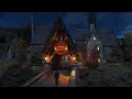 October Night in Hogsmeade Village | 🌙 Lanterns, Shops & Moonlight | Harry Potter Music & Ambience