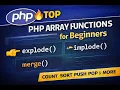 Top PHP Array Functions for Beginners explode implode merge