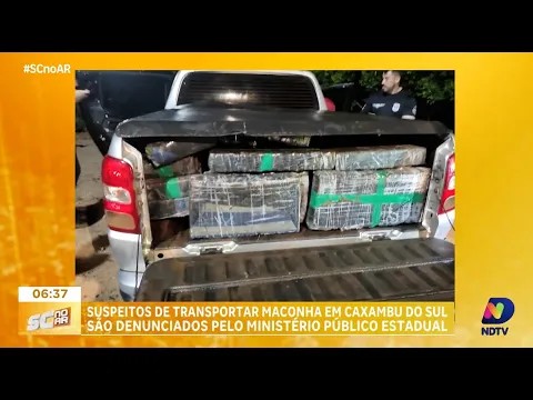 Trio suspeito de transportar quase 800 quilos de maconha é denunciado pelo MPSC