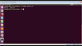 Hello World app with Node JS
