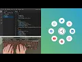 ASMR Programming - Animated Circular Social Share Menu using Html CSS Javascript