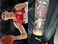 LaMelo Ball New Tattoo Leg Tattoo LaVar Ball Lonzo Ball LiAngelo Ball React LaMelo wears Puma MB1