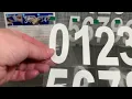 Mailbox Numbers for Outside 50 Pcs Reflective Number Stickers Review A strong and permanent vinyl