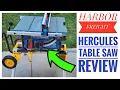 Harbor Freight Hercules Table Saw Review Best Stand