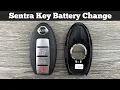 How To Replace NISSAN SENTRA Remote Key Fob Battery 2013 - 2019 Change Replacement Batteries