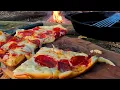 Simple Cast Iron Skillet Pizza Campfire Cooking