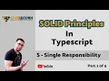 Solid Principles in Typescript - Single Responsibility