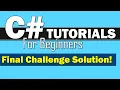C Tutorial for Beginners - Final Coding Challenge Solution