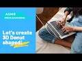 ASMR Programming How to make 3D Donut Shaped using JavaScript ASMR No Talking