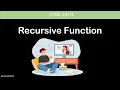 Learn about the usage of Recursive Function in Java Programming