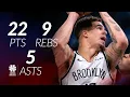 Michael Porter Jr 22 pts 9 rebs 5 asts vs Thunder season