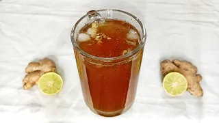 Ginger Lemon Ice Tea Recipe Pre-Workout Drink Anti-inflammatory Drink RitaCooks