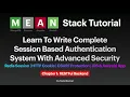 Node js Rest API Authentication Tutorial CSRF Protection Redis Session Cookie Chapter 1