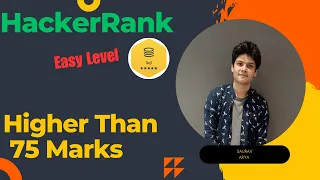 Higher Than 75 Marks HackerRank Problems HackerRank Solution Easy Simple Solution