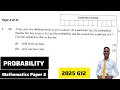 Grade 12 Trick Probability Question Made Easy Mathematics Paper 2 2025