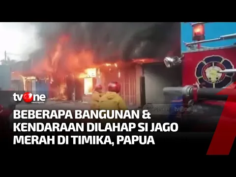 Satu Rumah dan Tujuh Kios di Timika Terbakar
