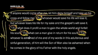 What Does it Mean to Take Up Your Cross Mark 8 34 38 Part 1