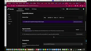 Connect render to DataBase pgAdmin - Adding tables
