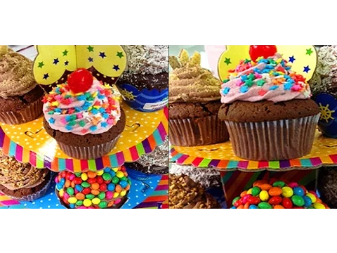 CULINÁRIA DO EDU ENSINA A FAZER MINI CUPCAKE