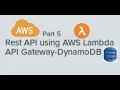 Create Rest API using AWS Lambda ServerLess API Gateway DynamoDB No SQL SB And Postman