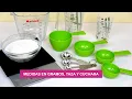 Table of Equivalences and Measurements Grams Cup and Spoon