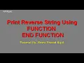 QBASIC In Nepali Print the REVERSE STRING IN QBASIC USING FUNCTION END DUNCTION By NP Rijal