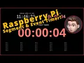 Raspberry Pi Segment Event Timer - using HTML JavaScript QJoypad