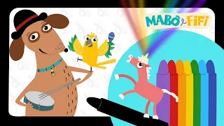 SAMBINHA DAS CORES - PRETO - Mabô e Fifi (música infantil)
