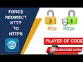 All HTTP Request Redirect to HTTPS Automatically Force Redirect http to https Player Of Code