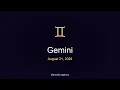 Gemini Horoscope for Tomorrow August 21 2026