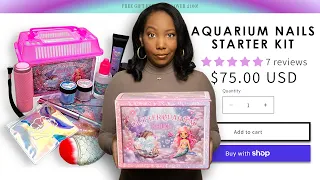 DIY Testing an AQUARIUM Nails KIT lawsuit not included