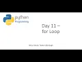 11 Day 11 For Loop Python CodingKids
