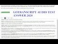 Gotranscript Test Answer 2020 - How to Pass GoTranscript Test