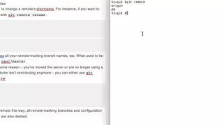 git remote remove and rename