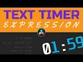 Text Timer Expression DaVinci Resolve