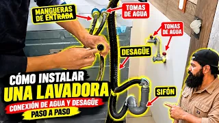 Cómo Instalar una Lavadora de Ropa | Conexión de Agua y Desagüe Paso a Paso