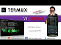TERMUX - VI to create edit file VIM Change files Content Edit files