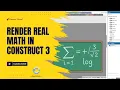 Display Math Formulas Without Images in Construct 3