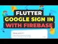 Flutter Google Sign In using Firebase Flutter Firebase Auth Tutorial iOS Android