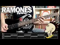 Download Lagu RAMONES - Judy is a punk (BASS cover with TABS \u0026 lyrics)