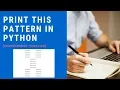 Star Pattern Program in Python Hindi