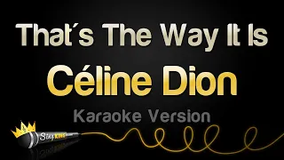 c line dion thats the way it is karaoke version 