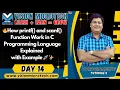 How printf and scanf Function Work in C Programming Language Explained with Example