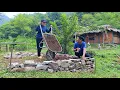 Download Lagu A wonderful day: The first foundation stones to build a new solid garage together
