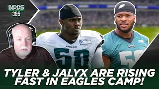 John McMullen Says Tyler Steen and Jalyx Hunt Are Eagles Camp Risers