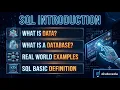 SQL Introduction for Beginners What is Data Database SQL Explained